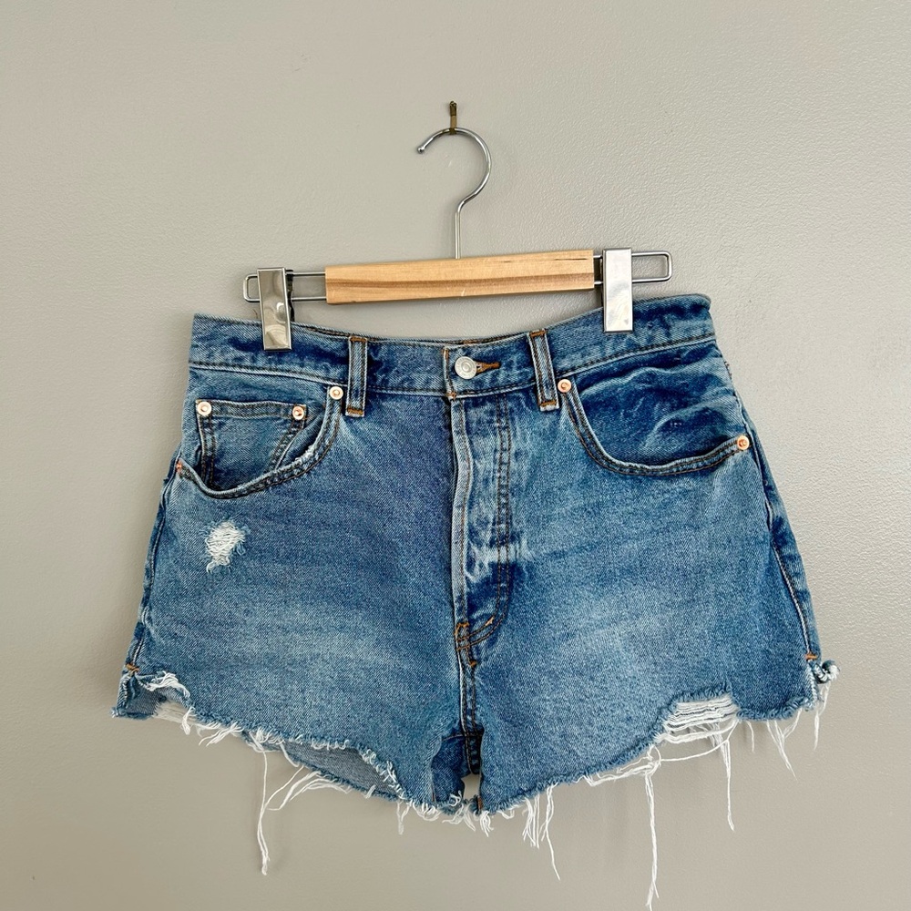 We The Free Denim Blue Women's Shorts Size 27